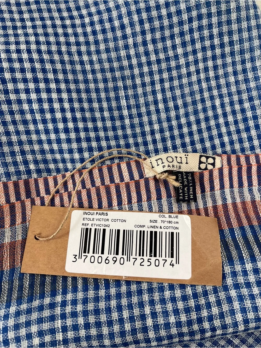 Inoui lightweight linen cotton scarf